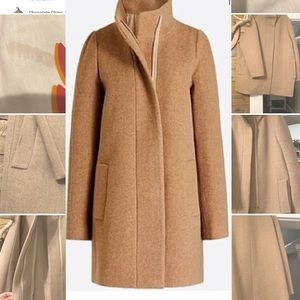 Jcrew plus size camel car coat
